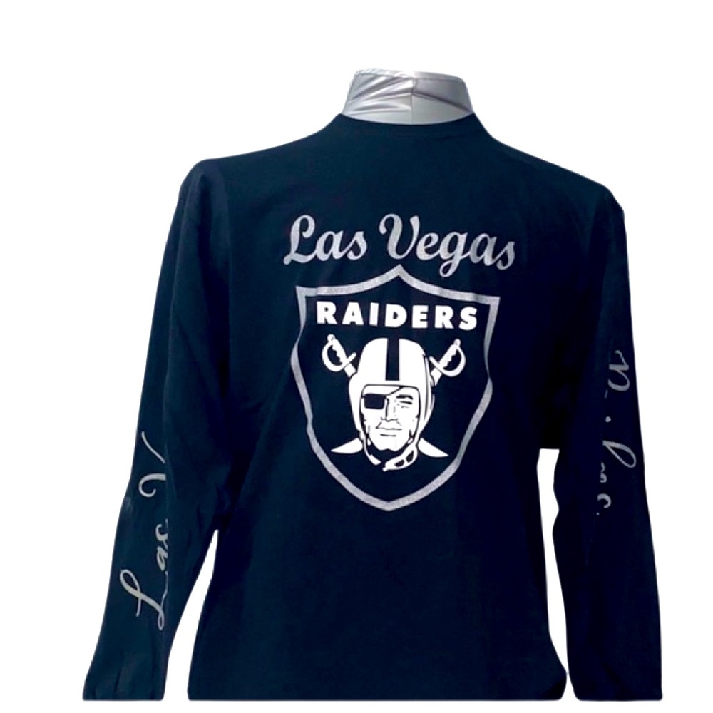 NFL Las Vegas Raiders Men's Long Sleeve Custom T-Shirt